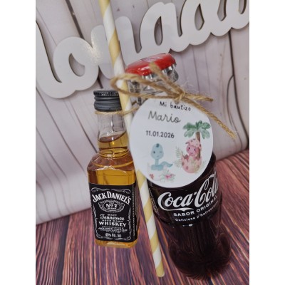 Pack mini licor y refresco personalizado | Detalle original para eventos