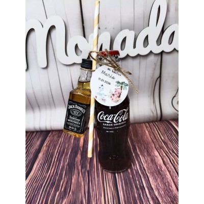 Pack mini licor y refresco personalizado | Detalle original para eventos