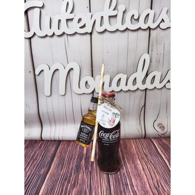 Pack mini licor y refresco personalizado | Detalle original para eventos