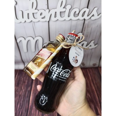 Pack mini licor y refresco personalizado | Detalle original para eventos