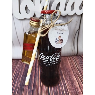 Pack mini licor y refresco personalizado | Detalle original para eventos