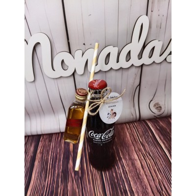 Pack mini licor y refresco personalizado | Detalle original para eventos