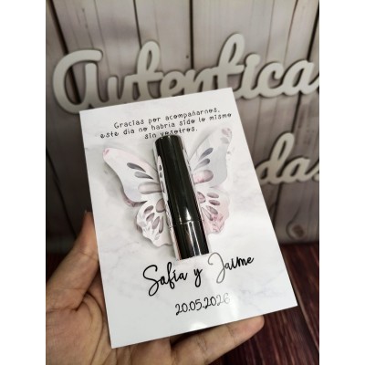 Bálsamo labial personalizado vainilla | Regalo elegante y original para eventos