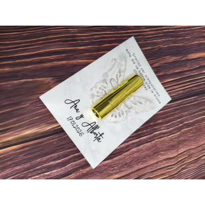 Bálsamo labial personalizado vainilla | Regalo elegante y original para eventos