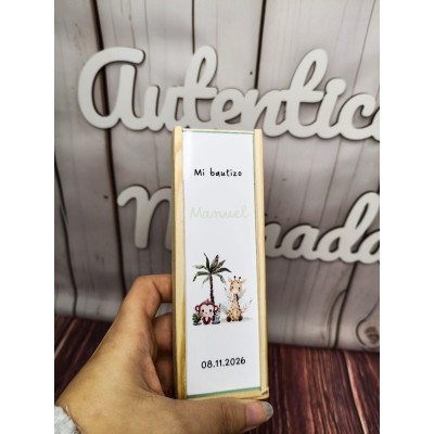 Dominó de madera personalizado  Regalo infantil para eventos