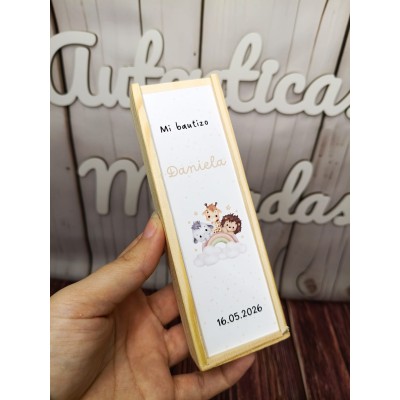 Dominó de madera personalizado  Regalo infantil para eventos