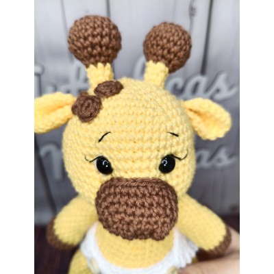 Muñeco Jirafa de Crochet Hecho a Mano – Amigurumi Artesanal para Bebés
