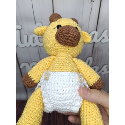 Muñeco Jirafa de Crochet Hecho a Mano – Amigurumi Artesanal para Bebés
