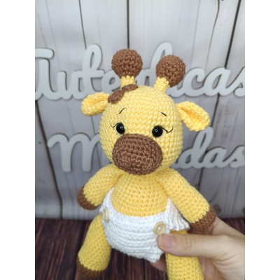 Muñeco Jirafa de Crochet Hecho a Mano – Amigurumi Artesanal para Bebés