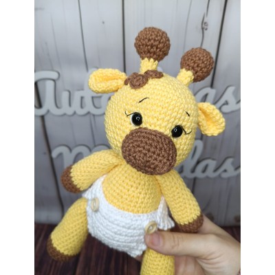 Muñeco Jirafa de Crochet Hecho a Mano – Amigurumi Artesanal para Bebés