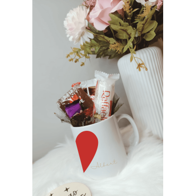 Pack de Tazas Personalizadas de San Valentín –Con chocolatinas o sin chocolatinas