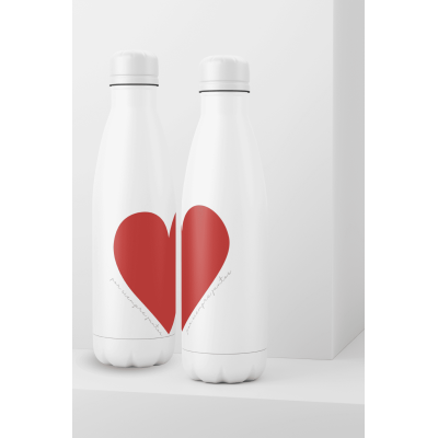 Botella Acero Inoxidable 700 ml Personalizada – San Valentín  Pack o Individual