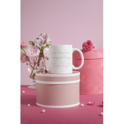 Taza San Valentín Personalizada con Foto – Diseño Corazón  Con o Sin Chocolatinas