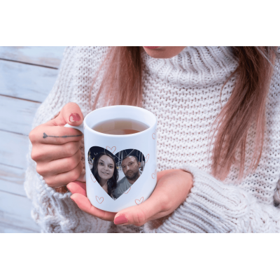 Taza personalizada con foto y calendario – Regalo original para San Valentín
