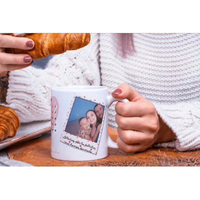 Taza Personalizada de San Valentín con Fotos y Chocolates - Regalo original