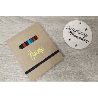 Libreta infantil personalizada con nombre para colorear con lápices – Regalo para cumpleaños y eventos