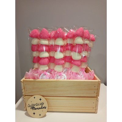 Brocheta de Nubes de Colores Personalizada – Regalo Dulce para Eventos
