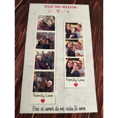 Imanes Fotográficos Personalizados Estilo Fotomatón – Regalo Romántico San Valentín