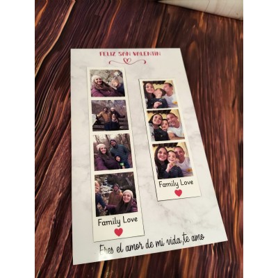 Imanes Fotográficos Personalizados Estilo Fotomatón – Regalo Romántico San Valentín