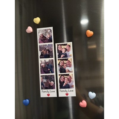 Imanes Fotográficos Personalizados Estilo Fotomatón – Regalo Romántico San Valentín