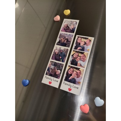 Imanes Fotográficos Personalizados Estilo Fotomatón – Regalo Romántico San Valentín