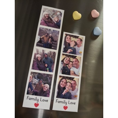 Imanes Fotográficos Personalizados Estilo Fotomatón – Regalo Romántico San Valentín