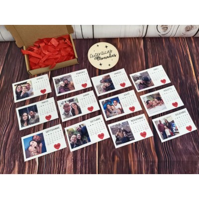 Imanes Calendario Personalizados con Fotos – Regalo Romántico para Pareja y Familia