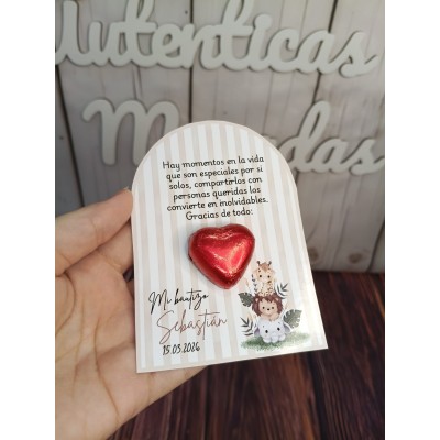 Bombón de agradecimiento personalizado – Detalle dulce para eventos