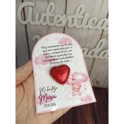 Bombón de agradecimiento personalizado – Detalle dulce para eventos
