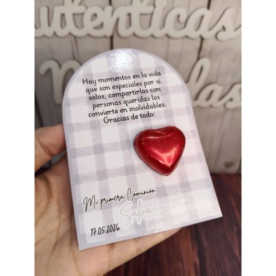 Bombón de agradecimiento personalizado – Detalle dulce para eventos