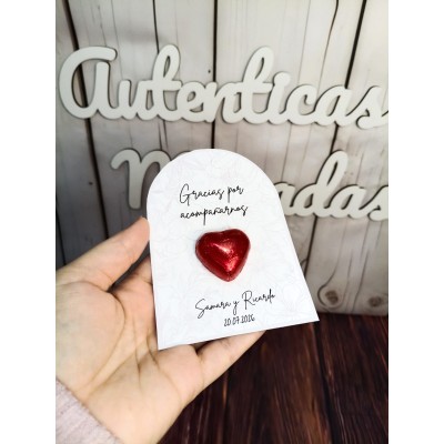 Bombón de agradecimiento personalizado – Detalle dulce para eventos