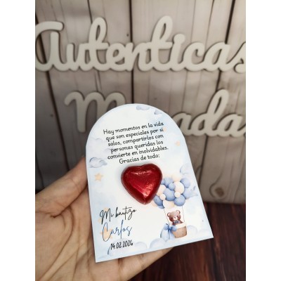 Bombón de agradecimiento personalizado – Detalle dulce para eventos