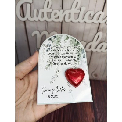 Bombón de agradecimiento personalizado – Detalle dulce para eventos