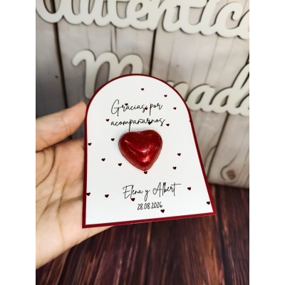 Bombón de agradecimiento personalizado – Detalle dulce para eventos