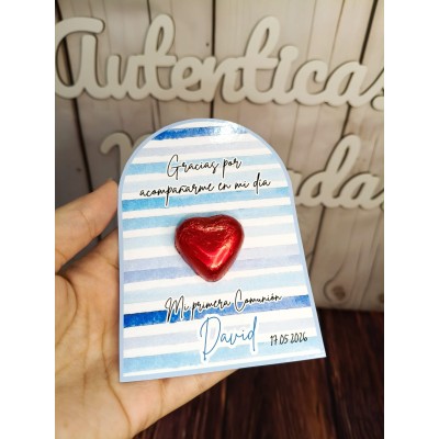 Bombón de agradecimiento personalizado – Detalle dulce para eventos