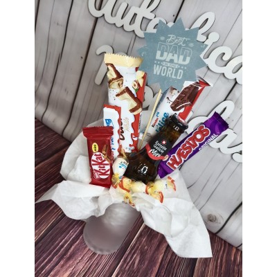 Jarra Personalizada con Dulces y Cerveza Mini Estrella Galicia – Regalo Día del Padre