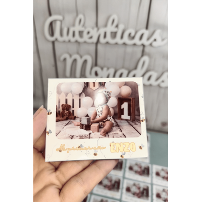 Imán Personalizado con Foto y Texto, Recuerdo Bautizo y Comunión