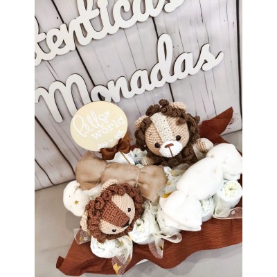 Tarta de pañales personalizada Dodot con nombre  Regalo bebé original