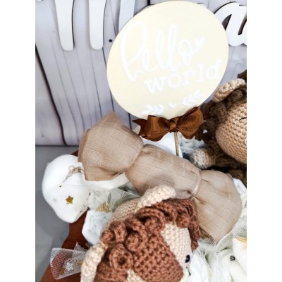 Tarta de pañales personalizada Dodot con nombre  Regalo bebé original