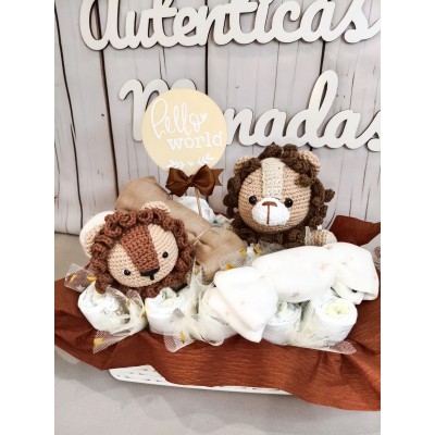 Tarta de pañales personalizada Dodot con nombre  Regalo bebé original
