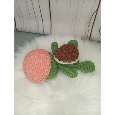 Tortuga amigurumi de crochet hecha a mano 20 cm | Juguete bebé y regalo infantil original