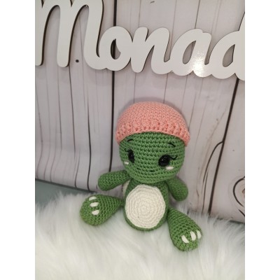 Tortuga amigurumi de crochet hecha a mano 20 cm | Juguete bebé y regalo infantil original