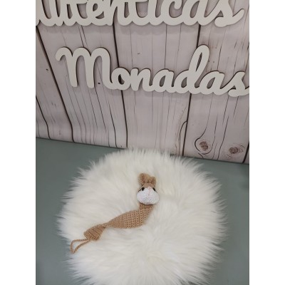 Sujetachupetes conejo para bebé  Chupetero original hecho a mano Regalo recién nacido