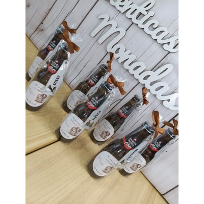 Cerveza mini Estrella Galicia con abridor personalizado – Regalo para eventos hombres