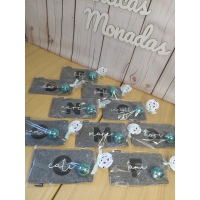 Conjunto bálsamo labial bola y portagafas personalizado – Regalo para eventos mujeres