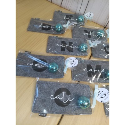Conjunto bálsamo labial bola y portagafas personalizado – Regalo para eventos mujeres