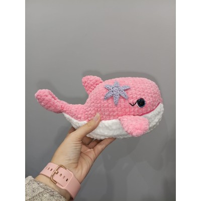 Ballena Amigurumi de Crochet Hecha a Mano en Caja Regalo