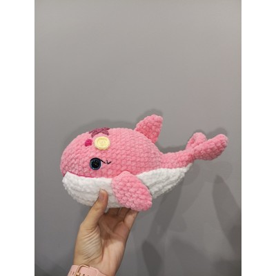 Ballena Amigurumi de Crochet Hecha a Mano en Caja Regalo