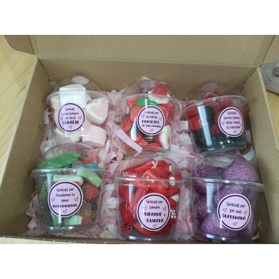 Caja Regalo con Chuches “6 Razones para Darte las Gracias, Mamá”  Dulce y Original
