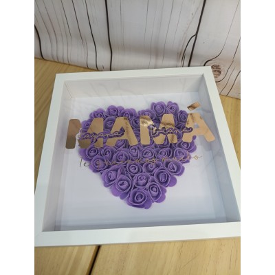 Cuadro Personalizado para Mamá con Nombres de los Hijos y Flores – Regalo Día de la madre